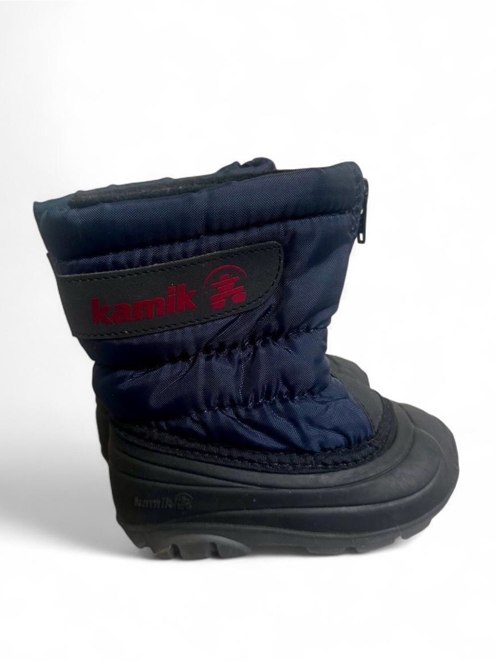 Kamik Kids Navy and Black Waterproof Winter Boot
